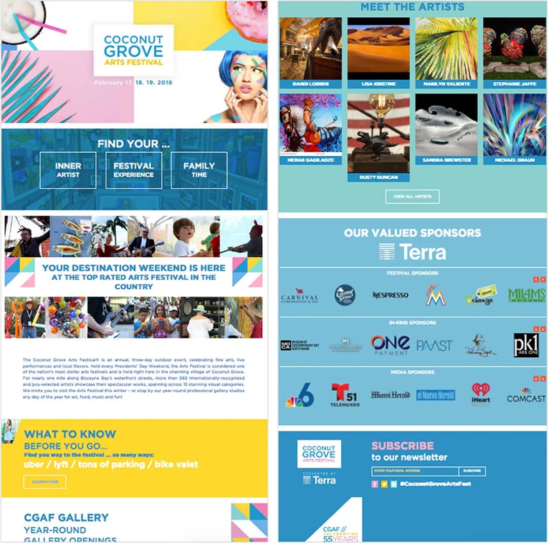 I Dream Design Group - Coconut Grove Arts Festival - Client Work
