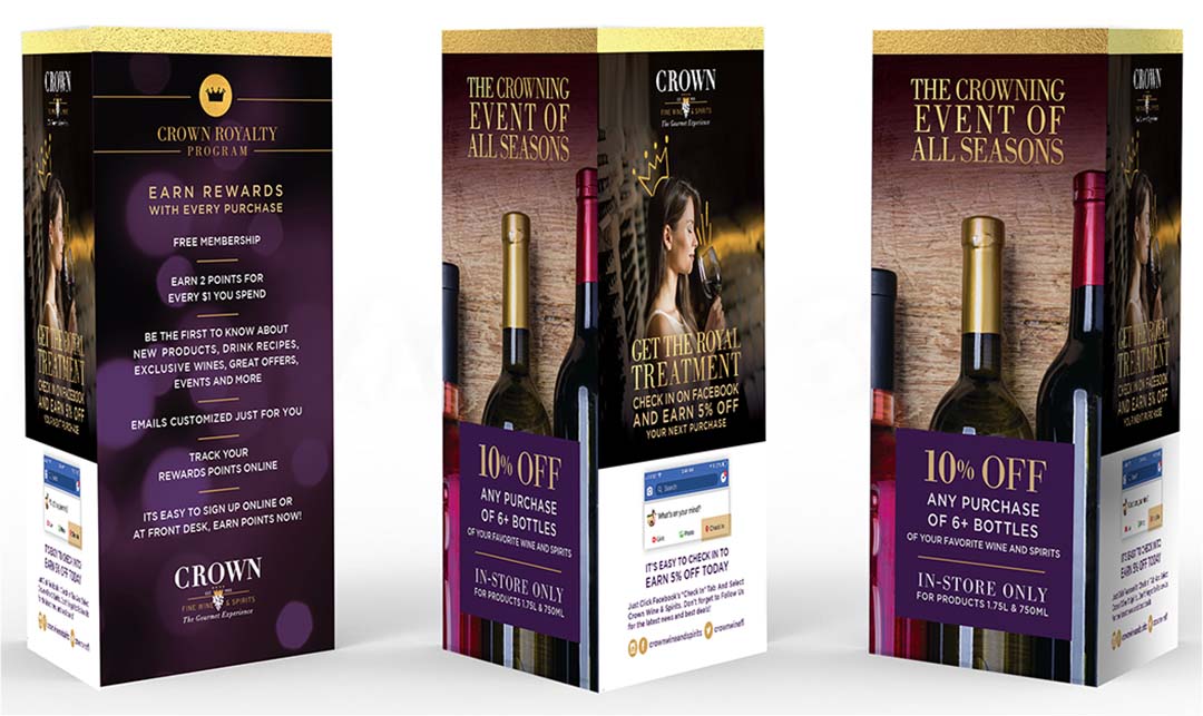 I Dream Design Group - Crown Wine & Spirits - Client Work