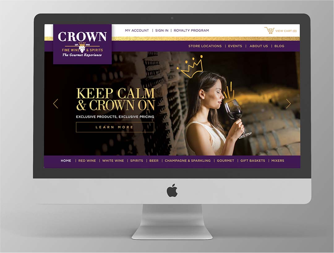 I Dream Design Group - Crown Wine & Spirits - Client Work