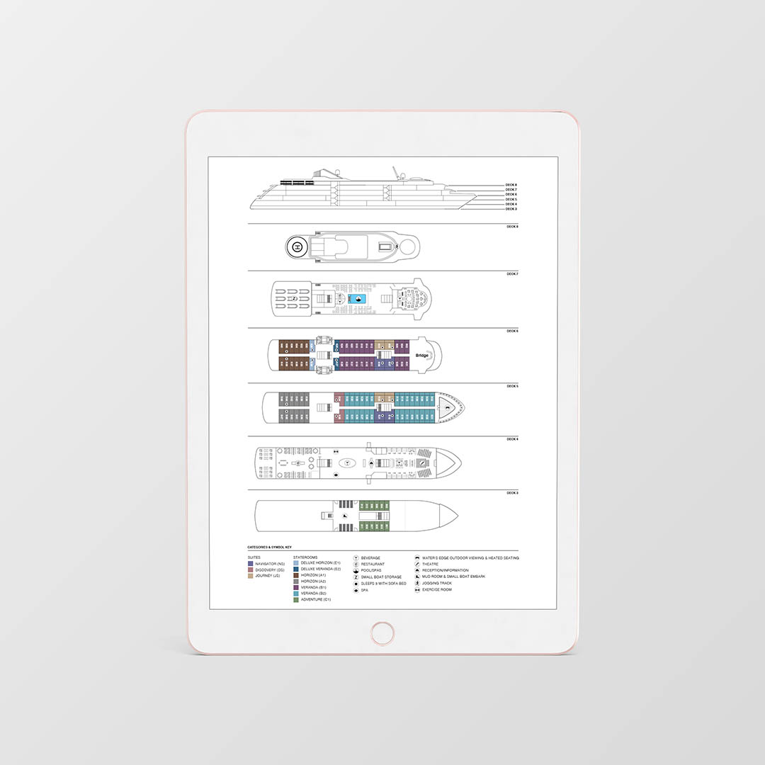 I Dream Design Group - Atlas Ocean Voyages Cruise Line - Client Work