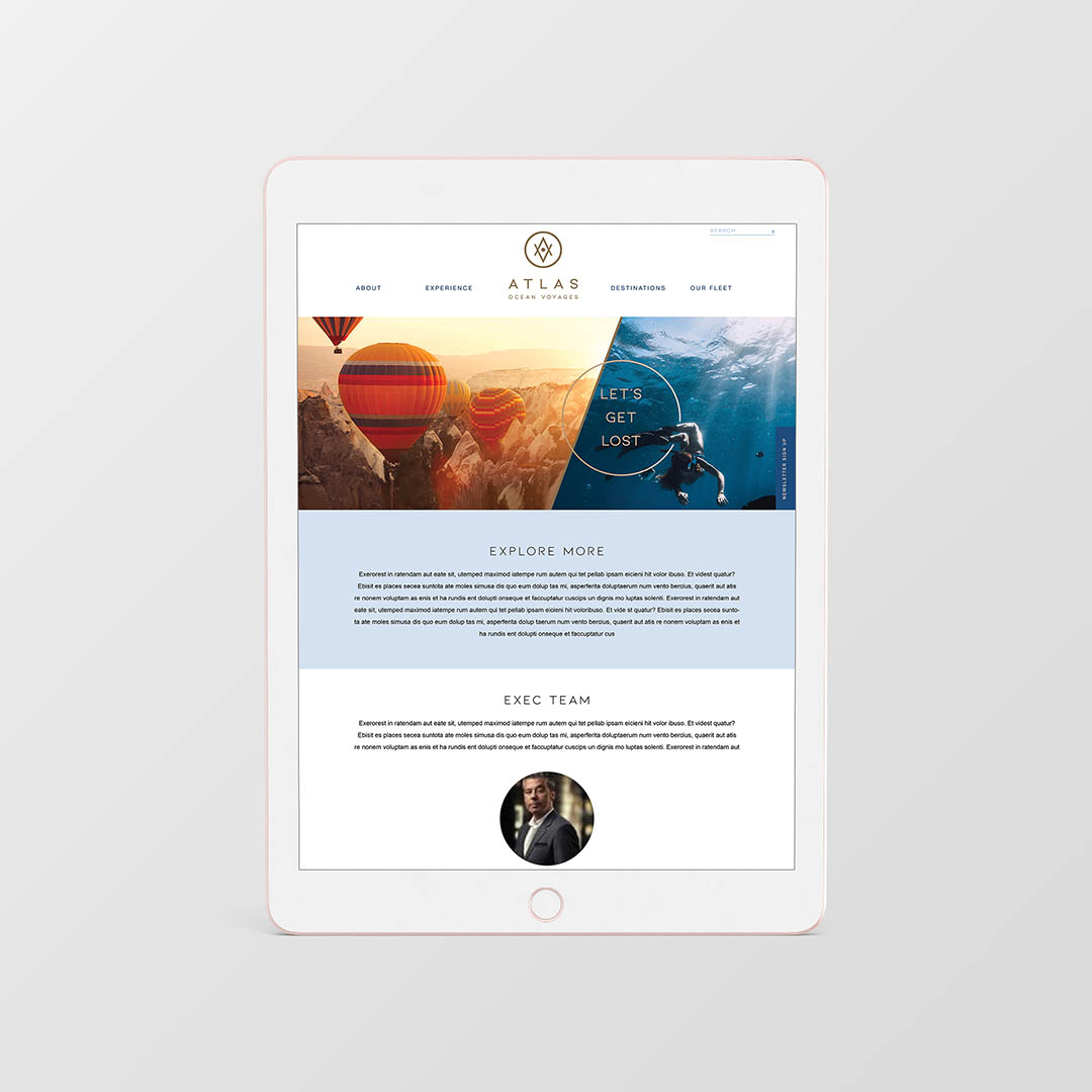 I Dream Design Group - Atlas Ocean Voyages Cruise Line - Client Work