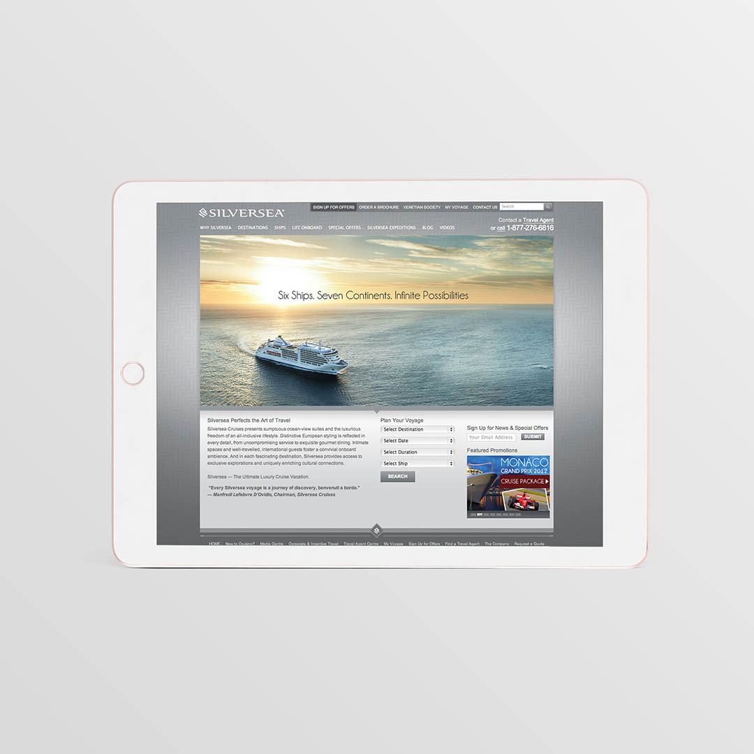 I Dream Design Group - Silversea Cruise Line - Client Work